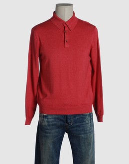 Light-weight jumper - Melange - Polo collar - 3 buttons -