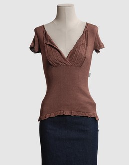 Anti-flirt maille pulls manches courtes
