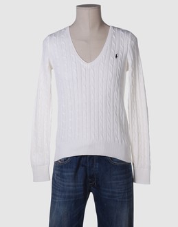 RALPH LAUREN - MAILLE - Pulls &agrave; col en v - sur YOOX.COM