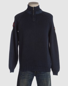 Ribbed jersey - Heavy-weight knit - Zip closure - Contrasting applications - Embroidery - Logo details -