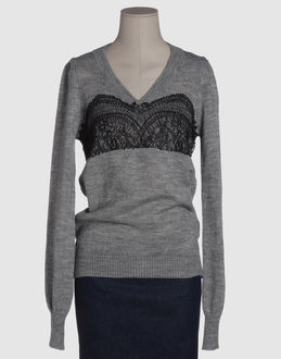 Melange - Lace - V-neckline -