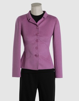 purple designer jacket on mannequin