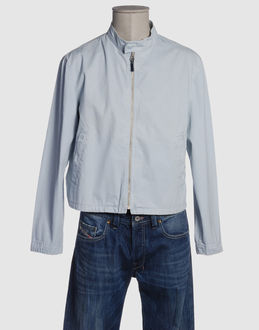 Gabardine - Chinese collar - Two pockets - Snap-button, zip fly closure - Unlined -