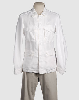 ARMANI JEANS - MANTEAUX - Vestes - sur YOOX.COM-Toile Quatre poches Fermeture avec boutons-pressions Intérieur semi doublé Épaulette Logo Toile Tissé 100% lin