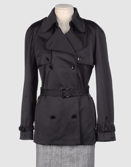Hightech-Gewebe Stretch Bund mit Riemen Zwei Taschen Zweireiher Schlitz hinten Innen Gefüttert Gürtel Epaulette Logo Modell Trench Hightech-Gewebe Stretch Gewebt...