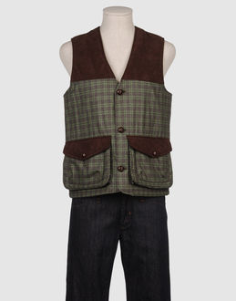 Flanell  Chamoisleder 3 Knöpfe Zwei Taschen Mit Knöpfen ärmellos Innen Gefüttert Flanell  Chamoisleder Gewebt...