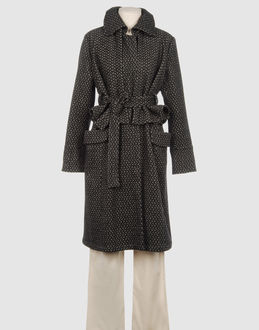 Flanell  Jacquard Falten Versteckte Knöpfe Taille mit Gürtel Zwei Taschen Lange Ärmel Bund mit Knöpfen Ungefüttert Flanell  Gewebt...