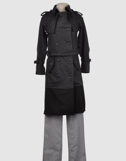 Flanell  Epaulette Zweireiher Taille mit Gürtel Zwei Taschen Mit Knöpfen Lange Ärmel Bund mit Riemen Hoher Schlitz hinten Innen Halbgefüttert Flanell  Gewebt...