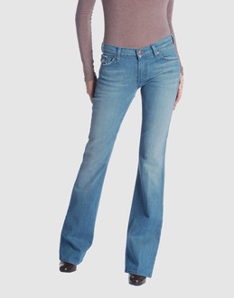Denim cotton - Belt loops - Button, zip fly closure - Five pockets - Bootleg cut - Studs - Stitch detailing -