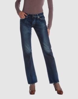 Denim cotton - Belt loops - Button, zip fly closure - Five pockets - Straight leg cut - Studs - Stitched trimmed - Slashed detailing -
