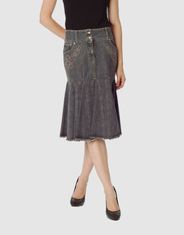 ALEXANDER MCQUEEN Women Denim skirts