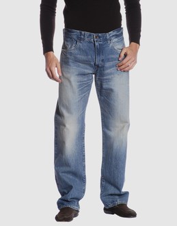 Delave - Belt loops - Button, zip fly closure - Five pockets - Straight leg cut - Slashed detailing - Rear logo -