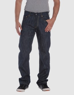 Denim cotton - Belt loops - Button, zip fly closure - Five pockets - Straight leg cut - Rear logo - Studs - Stitched trimmed -