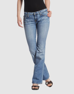 Denim cotton - Stretch - Low waisted - Button, zip fly closure - Five pockets - Bootleg cut - Detailed print - Embroidery - Slashed detailing -