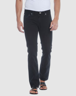 Denim cotton - Belt loops - Button, zip fly closure - Five pockets - Straight leg cut - Rear logo - Studs - Stitched trimmed -