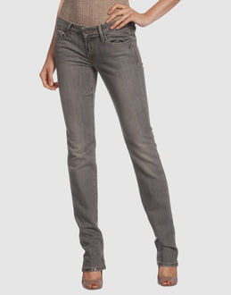 Coton denim Effet t�ch� Jambes