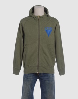 Fleece - Hooded neckline - Zip closure - Two pockets - Partially lined interior - Embroidery - Logo print - Shoe-string laces -