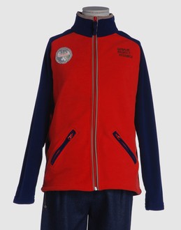 Pile - Mock neckline - Zip closure - Two pockets - Logo details -