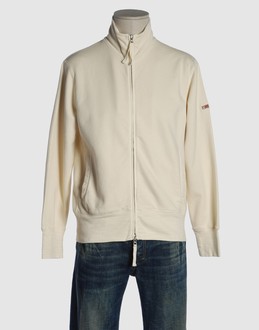 Jersey - Turtleneck - Zip closure - Two pockets - Unlined - Detailed side seam stripes - Logo details - Stitch detailing -