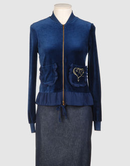 MOSCHINO CHEAPANDCHIC - Women - FLEECE TOPS - Zip sweatshirts on YOOX.COM
