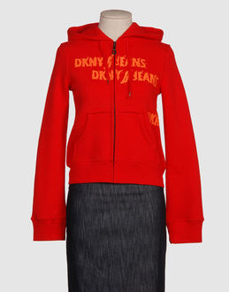 DKNY JEANS - Women - FLEECE TOPS - Zip sweatshirts on YOOX.COM