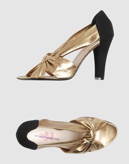 DOVE NUOTANO GLI SQUALI Women - Footwear - High-heeled sandals DOVE NUOTANO GLI SQUALI on YOOX :  nappa black and white accessories shoes