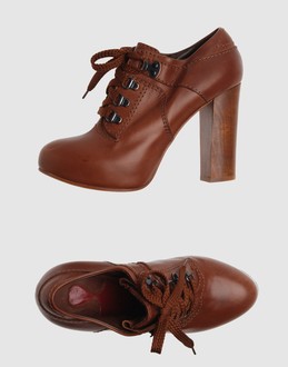 Chloe' Women - Footwear - Laced shoes Chloe' on YOOX :  chloe shoes heels brown