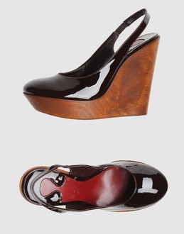 Chloe' Women - Footwear - Wedge Chloe' on YOOX :  wedge high wedge patent leather chloe