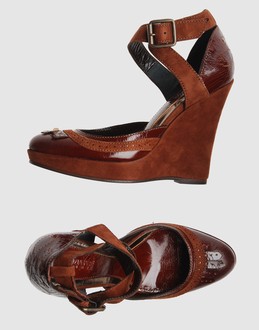 PATRIZIA PEPE Women - Footwear - Wedge PATRIZIA PEPE on YOOX :  wedges leather women accessories