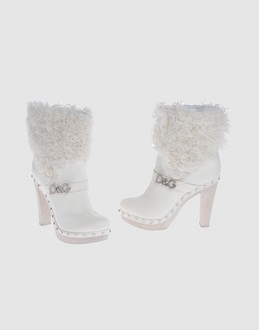 D&g Women - Footwear - Ankle boots D&g on YOOX :  rubber sole white boots d g