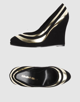 CLEMENTS RIBEIRO Women - Footwear - Wedge CLEMENTS RIBEIRO on YOOX :  wedges leather women metallic