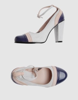 Scarpe con Decolletes Diesel di pelle a laser