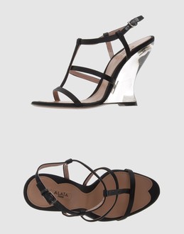 ALAIA Women - Footwear - Wedge ALAIA on YOOX :  wedges leather silk women