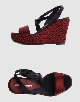 Emporio armani chaussures semelles compens&eacute;es