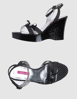 Buckling ankle belt closure - Rubber sole - Bow detailing - Diamante detailing -