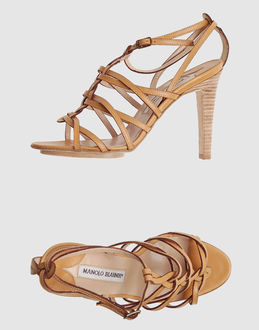 MANOLO BLAHNIK - Women - FOOTWEAR - High-heeled sandals on YOOX.COM