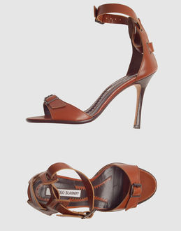 MANOLO BLAHNIK - Women - FOOTWEAR - High-heeled sandals on YOOX.COM