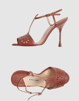 MANOLO BLAHNIK - Women - FOOTWEAR - High-heeled sandals on YOOX.COM