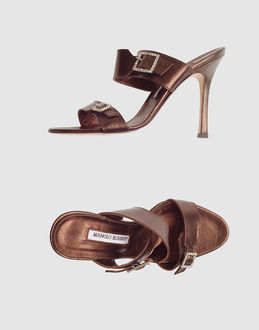 MANOLO BLAHNIK - Women - FOOTWEAR - High-heeled sandals on YOOX.COM