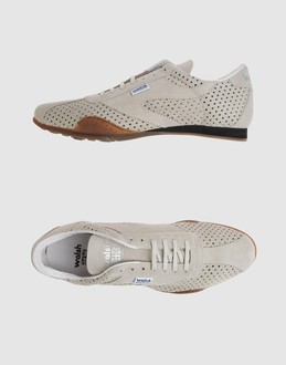 Perforated suede - Laced closure - Rubber sole - Logo details - Stitch detailing -