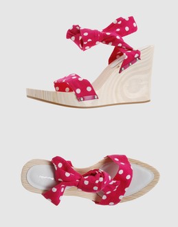 Fornarina chaussures semelles compens&eacute;es