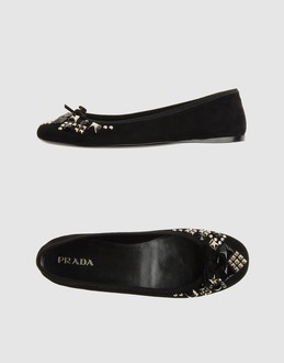 PRADA - Women - FOOTWEAR - Ballet flats on YOOX.COM