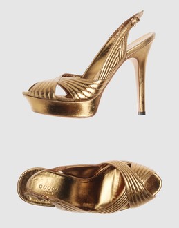 GUCCI - Women - FOOTWEAR - High-heeled sandals on YOOX.COM