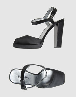 PRADA - FOOTWEAR - High-heeled sandals - on YOOX.COM