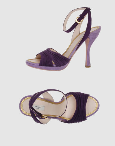 PRADA Women - Footwear - High-heeled sandals PRADA on YOOX from yoox.com