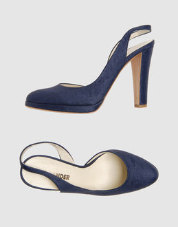 JIL SANDER FOOTWEAR Slingbacks on YOOXCOM