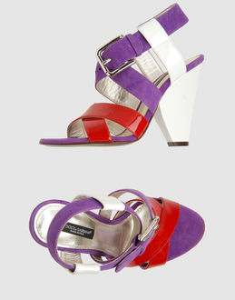 DESIGNER SANDALS DOLCE & GABBANA - Women - FOOTWEAR - High-heeled sandals on YOOX.COM
