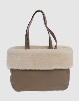 Textured leather - Internal zip pocket - Double handle - Shoulder bags - Embossed logo detailing -
