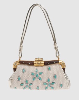 Valentino garavani Women - Bags - Medium fabric bag Valentino garavani on YOOX :  handbag shoulder bag bag diamante detailing
