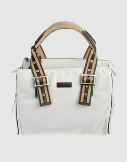 Techno fabric - Reptile leather - Zip closure - Internal compartments - Adjustable shoulder straps - Shoulder bags - Contrasting applications - Embossed logo detailing -